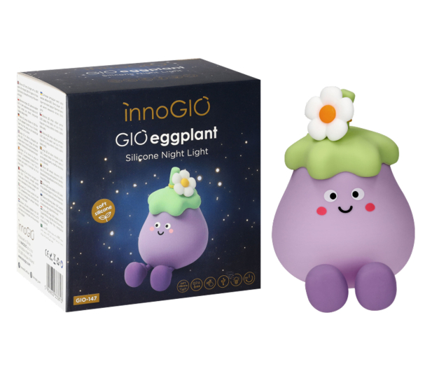 InnoGIO Silikonowa lampka nocna LED GIOEGGPLANT - 1537878 - zdjęcie 2